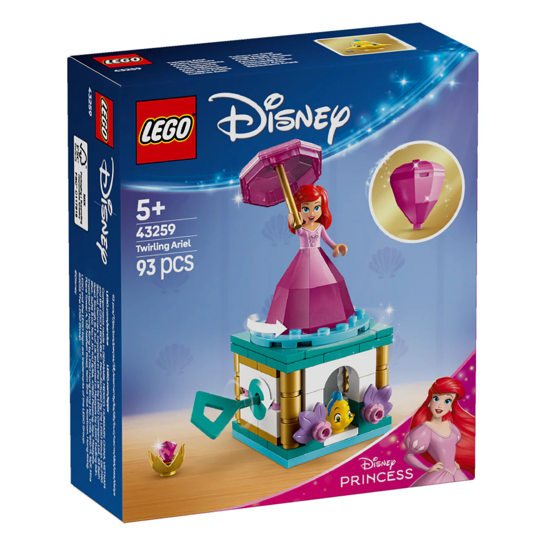 LEGO 43259 DISNEY TWIRLING ARIEL