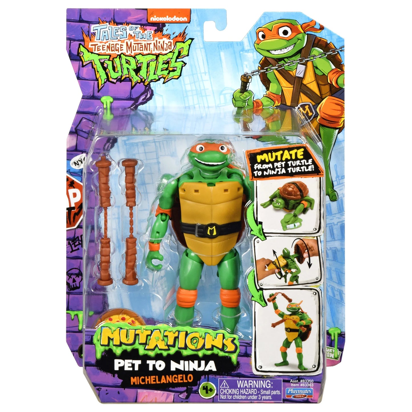 TMNT MUTATIONS PET TO NINJA MICHELANGELO