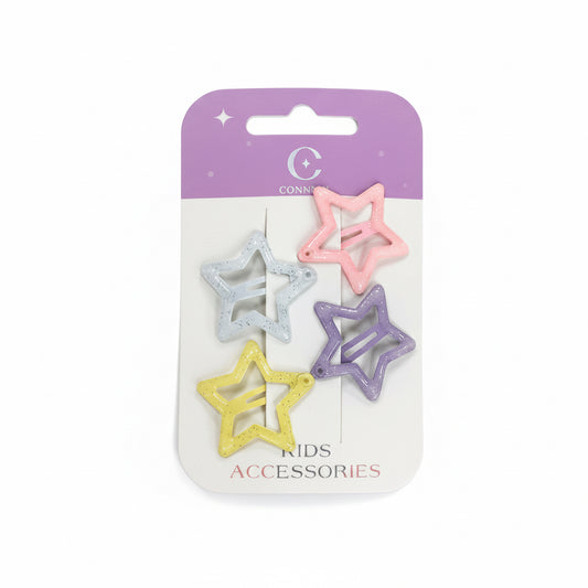 C/NICE HC08468 SPARKLY STAR CLIPS