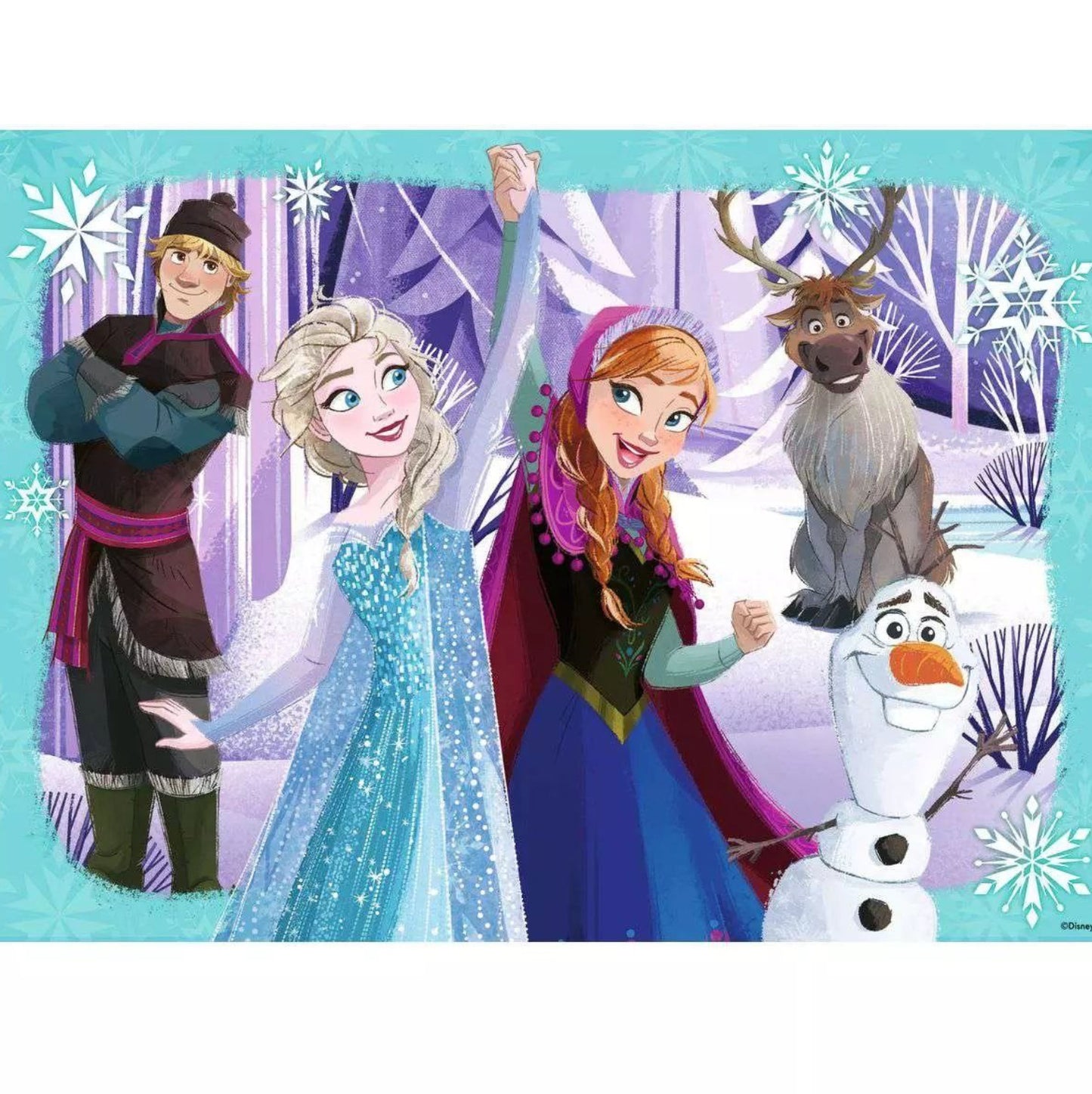 PUZZLE 4X100PC FROZEN MAGICAL SPIRITS