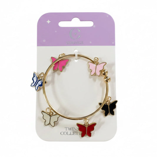 C/NICE HC06419 BANGLE W/BUTTERFLIES