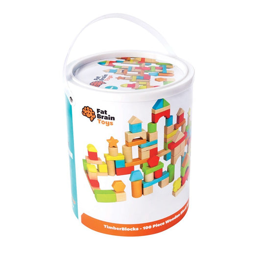 TIMBERBLOCKS 100PC WOODEN BLOCK SET