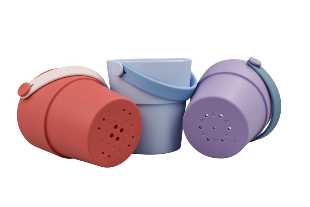 SILICONE SHOWER BUCKETS 3PC PURPLE