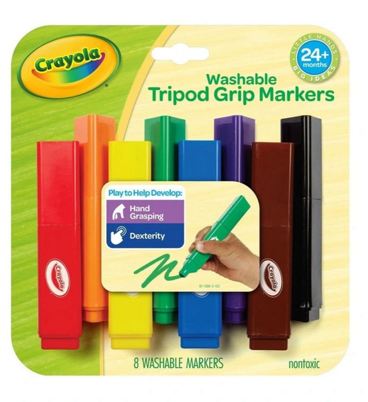 CRAYOLA MARKERS TRIPOD GRIP WASHABLE