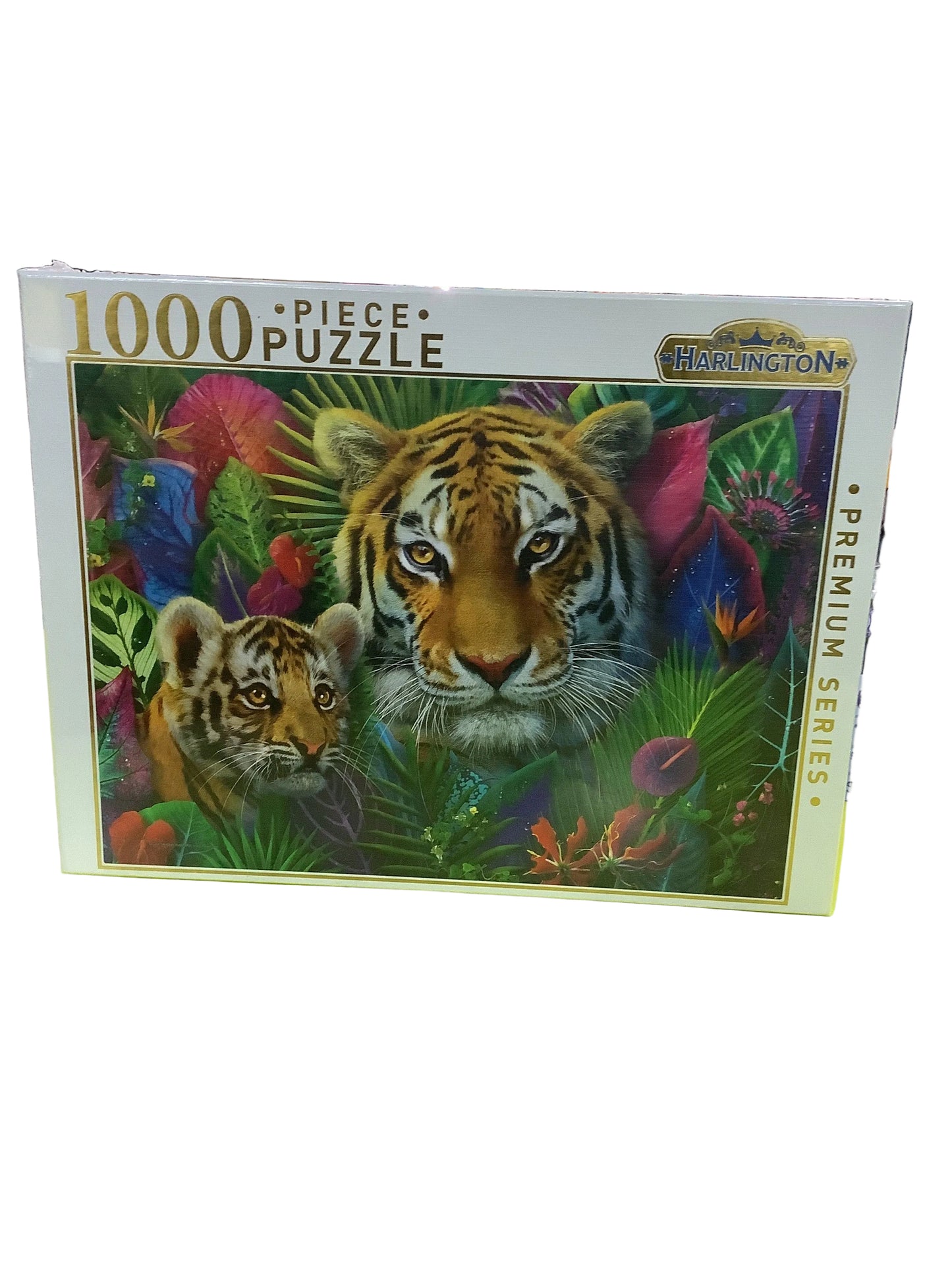 PUZZLE 1000PC TIGERS JUNGLE