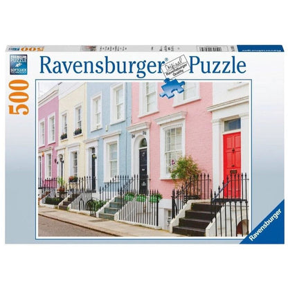 PUZZLE 500PC COLORFUL LONDON TOWNHOUSES
