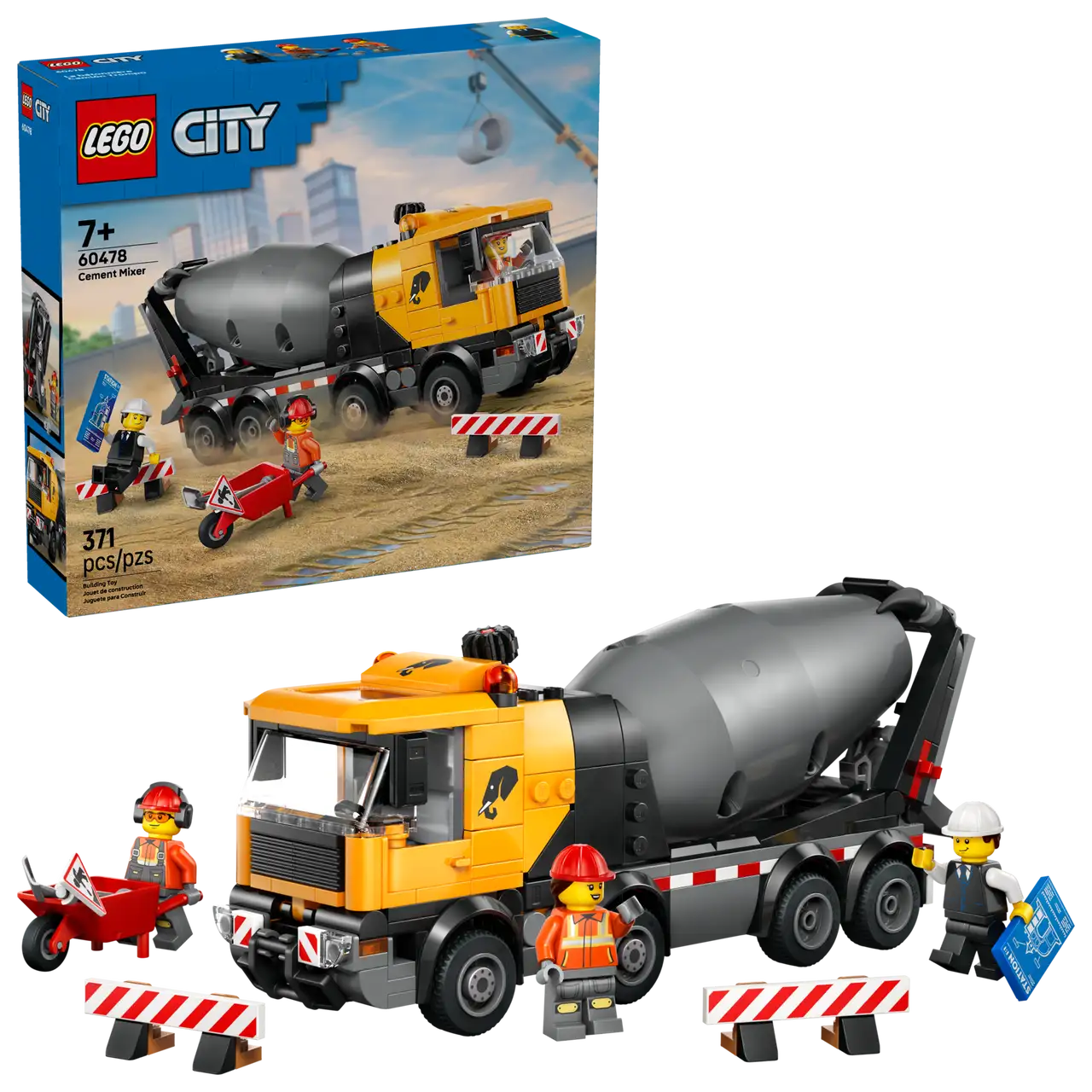 LEGO 60478 CITY CEMENT MIXER