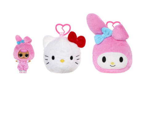 LOL SUR HELLO KITTY REVERSIBLE PLUSH AST
