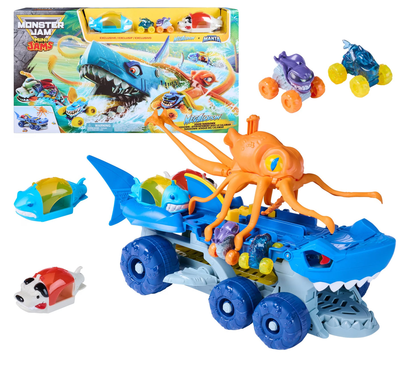 MONSTER JAM MINI JAMS MEGALODON CARRIER