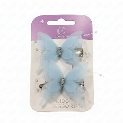 C/NICE HC08567 2PC BUTTERFLY HAIR CLIP
