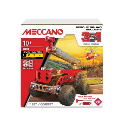 MECCANO 3 MULTI MODEL SET- RESCUE FORCE