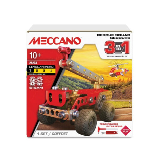 MECCANO 3 MULTI MODEL SET- RESCUE FORCE