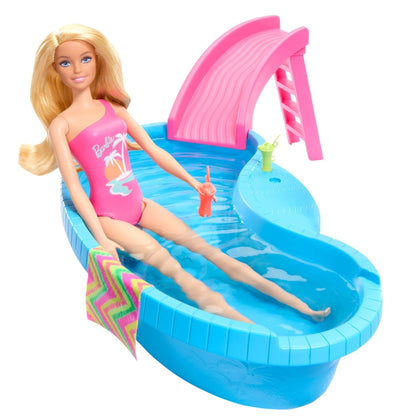 BARBIE DOLL AND POOL SET