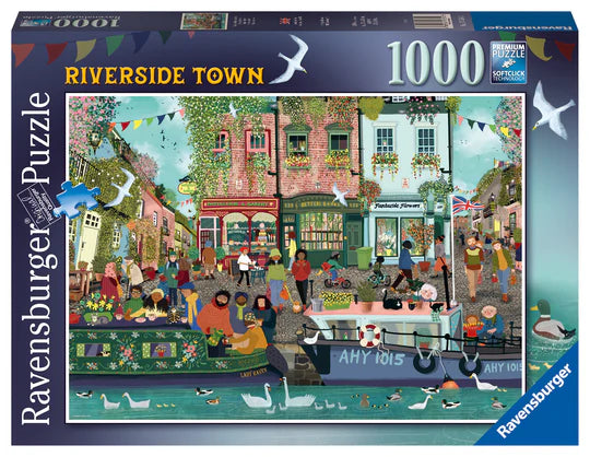PUZZLE 1000PC RIVERSIDE TOWN NEW
