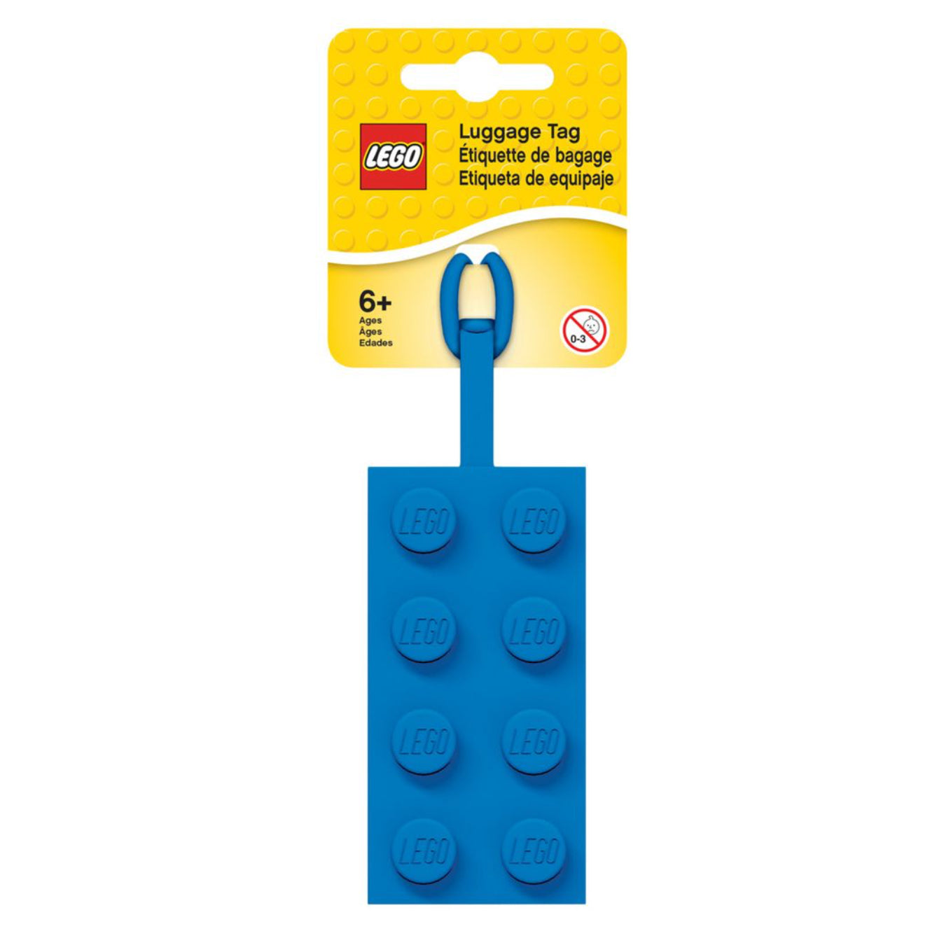 LEGO BAG TAG BLUE BRICK
