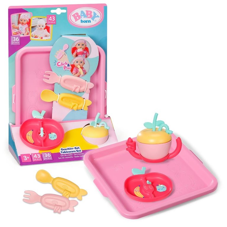 BABY BORN TABLEWARE SET