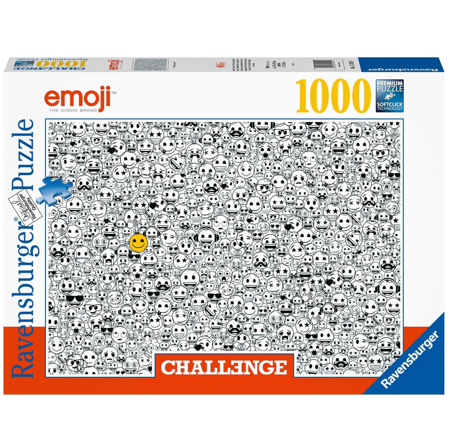 PUZZLE 1000PC CHALLENGE EMOJI NEW