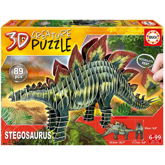 PUZZLE 3D CREATURE STEGOSAURUS