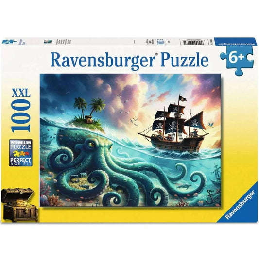 PUZZLE 100PC OCTOPUS TREASURE