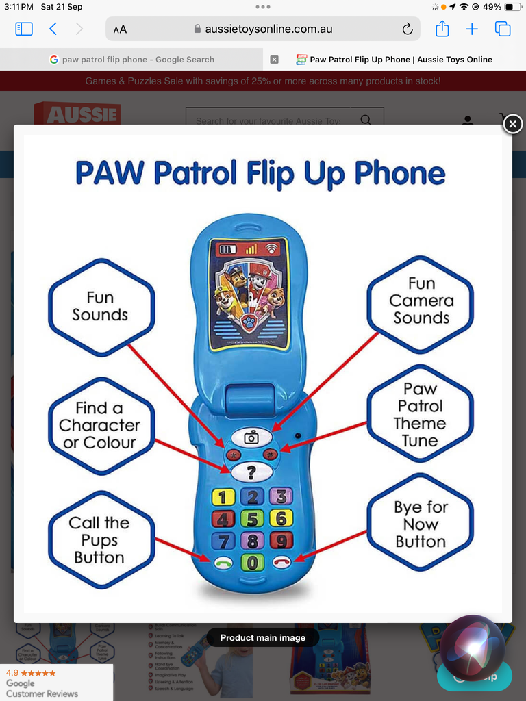 PAW PATROL FLIP UP PHONE