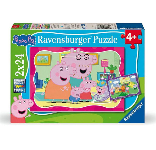 PUZZLE 2X24PC PEPPA PIG NEW ADVENTURES