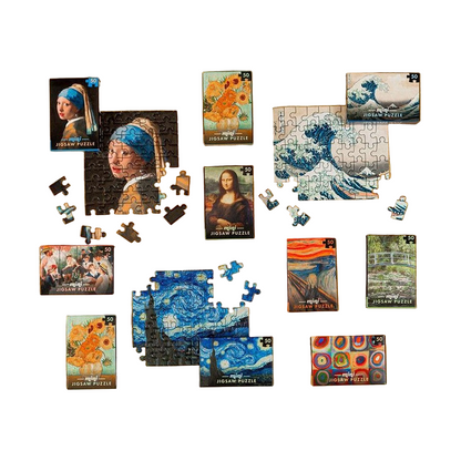 PUZZLE 50PC MINI MASTERPIECE AST