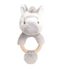 PLUSH KEELECO RING RATTLE ZEBRA