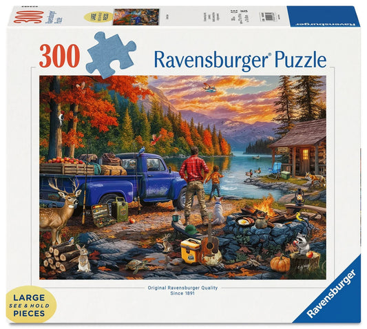PUZZLE 300PC LARGE SUNSET LAKE