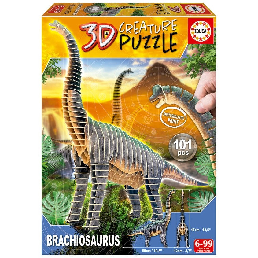 PUZZLE 3D CREATURE BRACHIOSAURUS