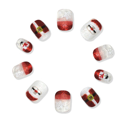 FESTIVE PRESS ON NAILS