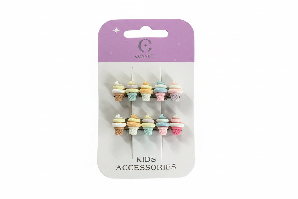 C/NICE HC11581 ICE CREAM HAIR CLIPS