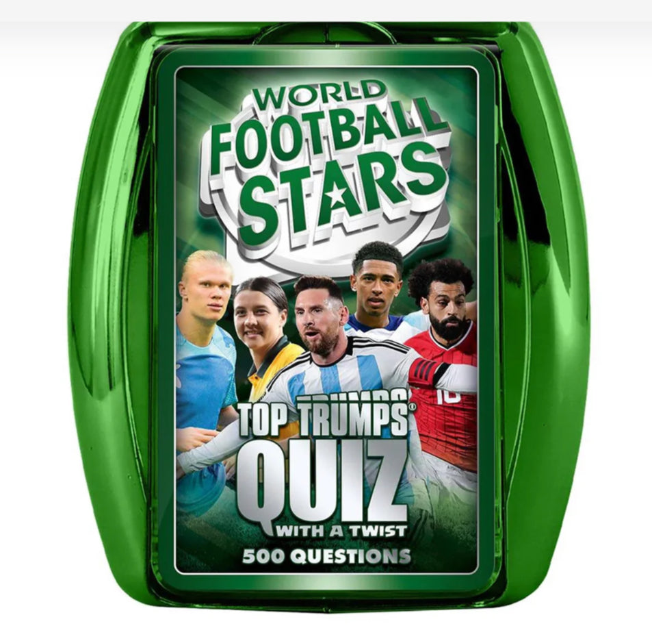 GAME TOP TRUMPS QUIZ WORLD FOOTBALL STAR