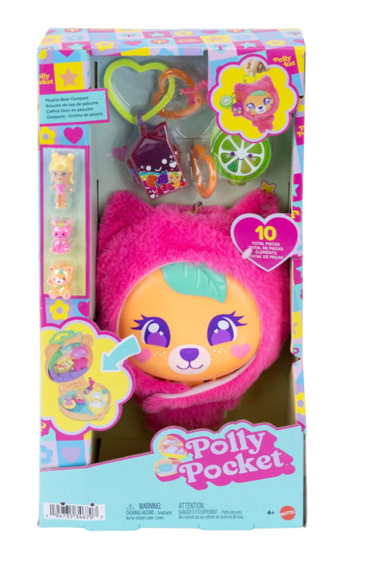 POLLY POCKET PLUSHIE BEAR COMPACT