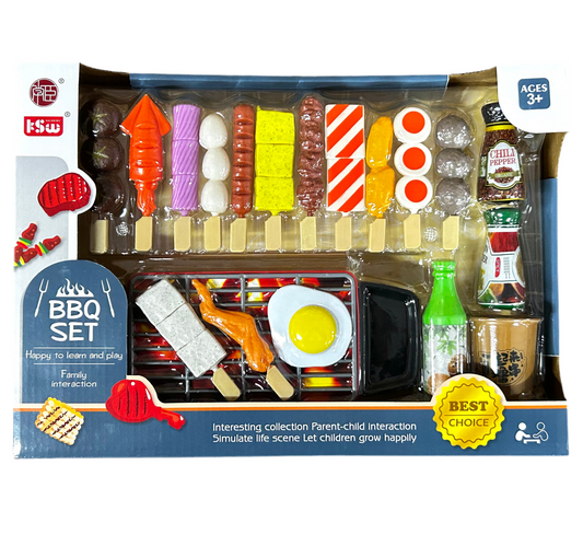 PLAY FOOD BBQ SET
