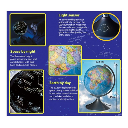 BRAINSTORM 2 IN 1 GLOBE EARTH & CONSTELL