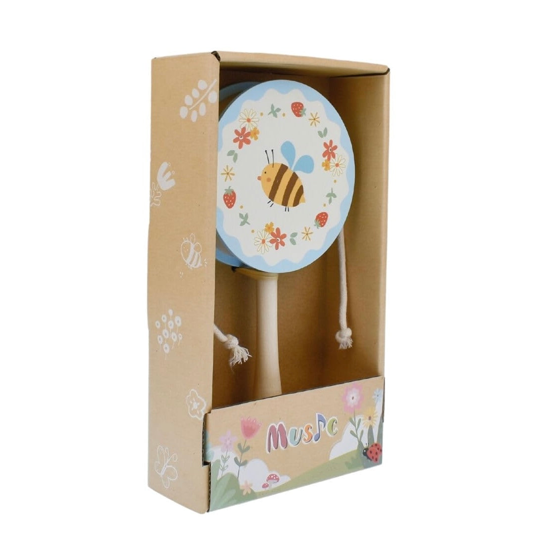 WOODEN SPRING INSECT TWIST DRUM