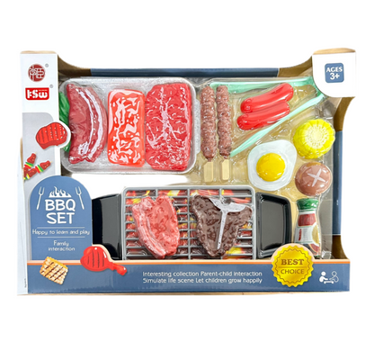 PLAY FOOD BBQ SET