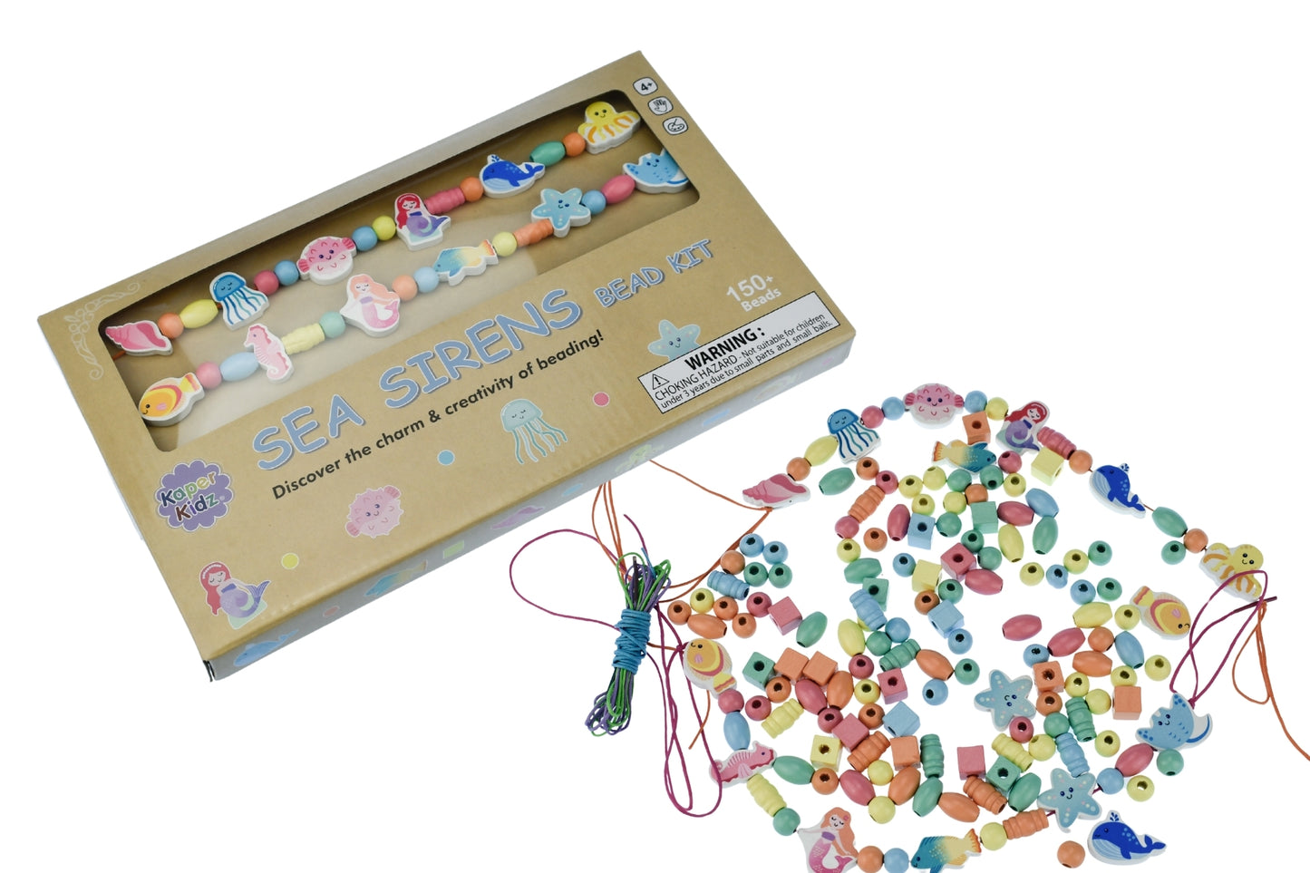 WOOD BEAD KIT SEA SIRENS