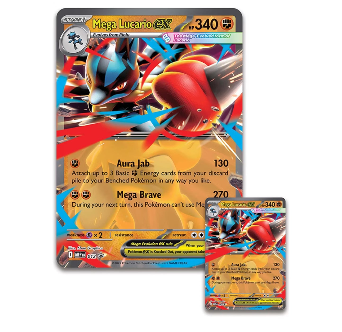 POKEMON TCG MEGA LUCARIO EX FIGURE BOX