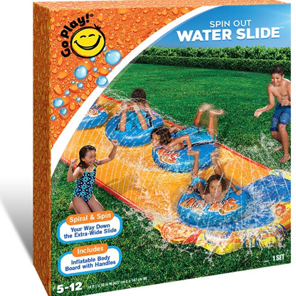 GO PLAY SPIN OUT WATER SLIDE