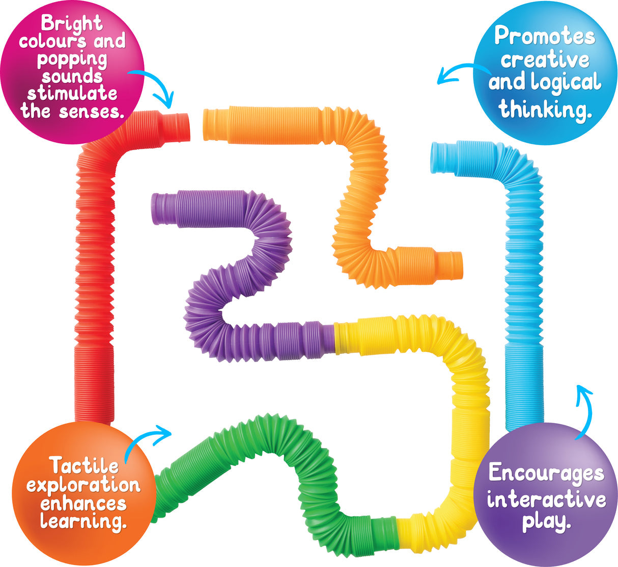 SENSORY RAINBOW PULL PIPES