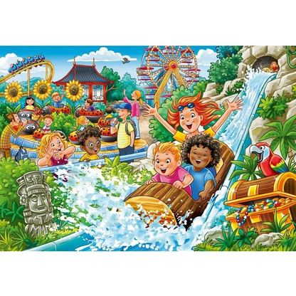 PUZZLE 2X24PC AMUSEMENT PARK FUN
