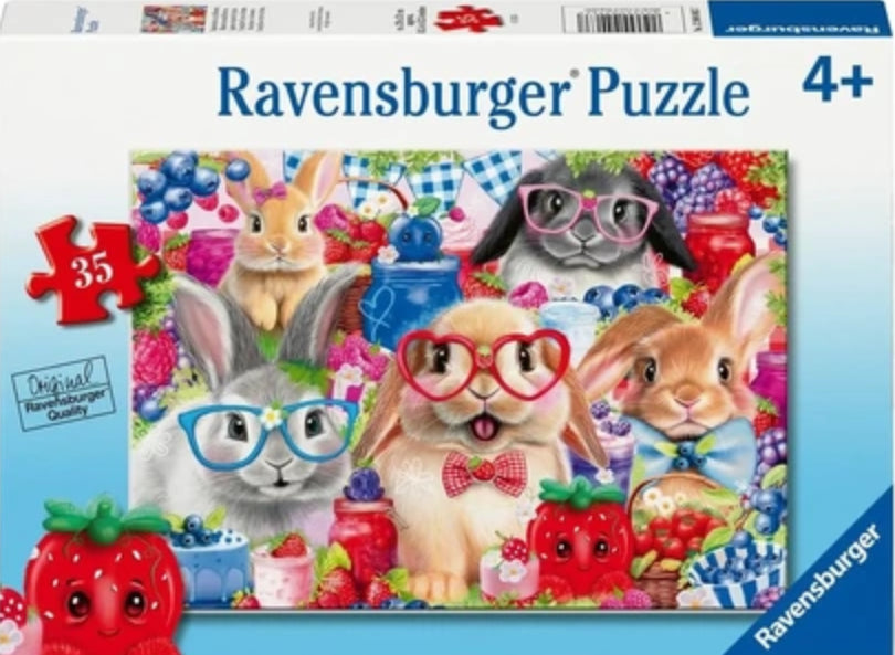 PUZZLE 35PC BUNNIES & BERRIES