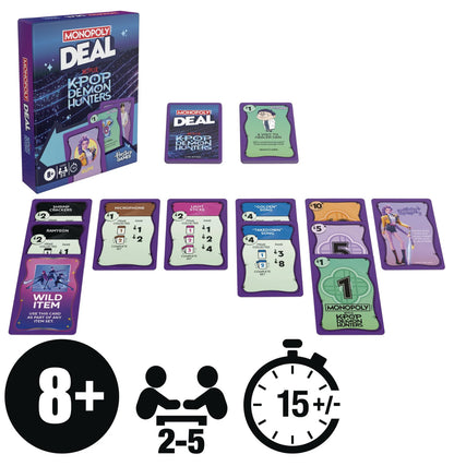 CARD GAME MONOPOLY DEAL KPOP DEMON HUNT