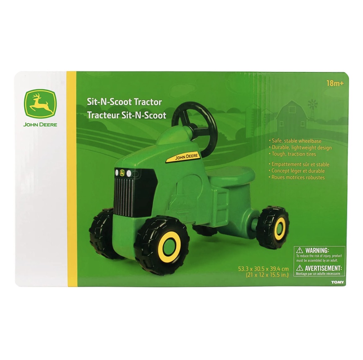 JD SIT N SCOOT TRACTOR FOOT TO FLOOR