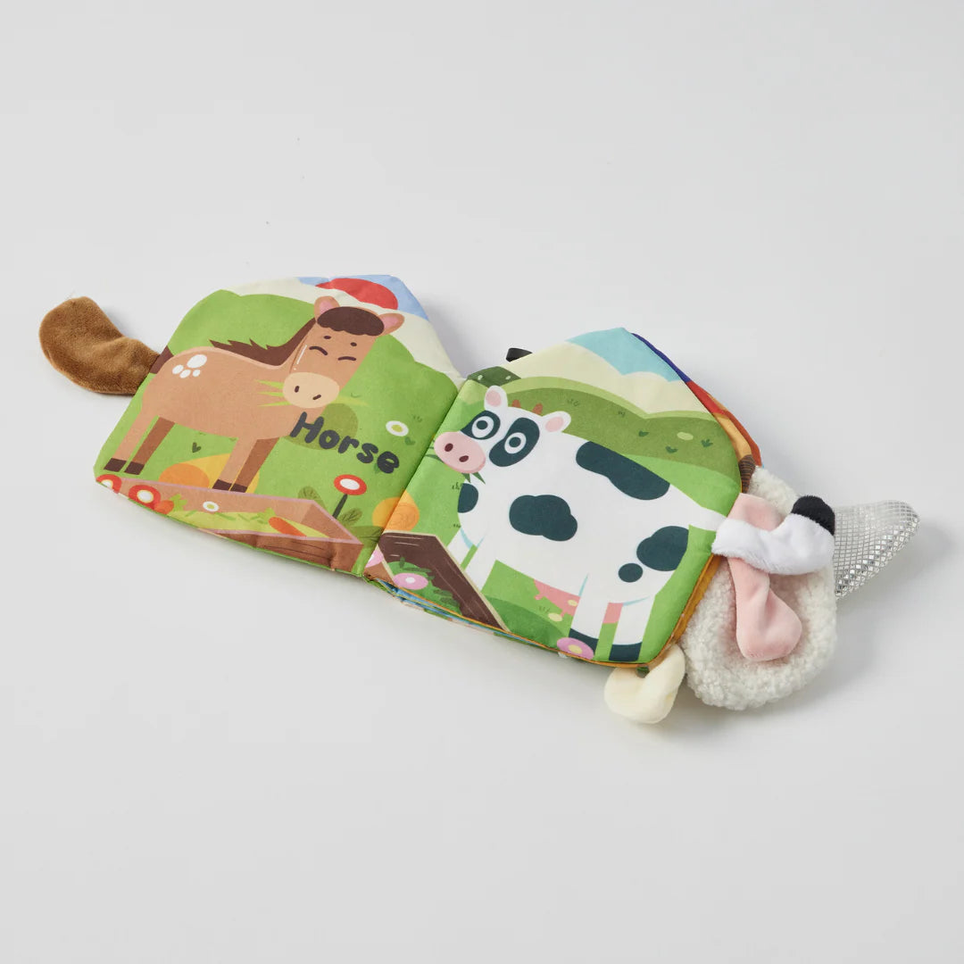 JIGGLE & GIGGLE FABRIC BOOK FARM/JUNGLE