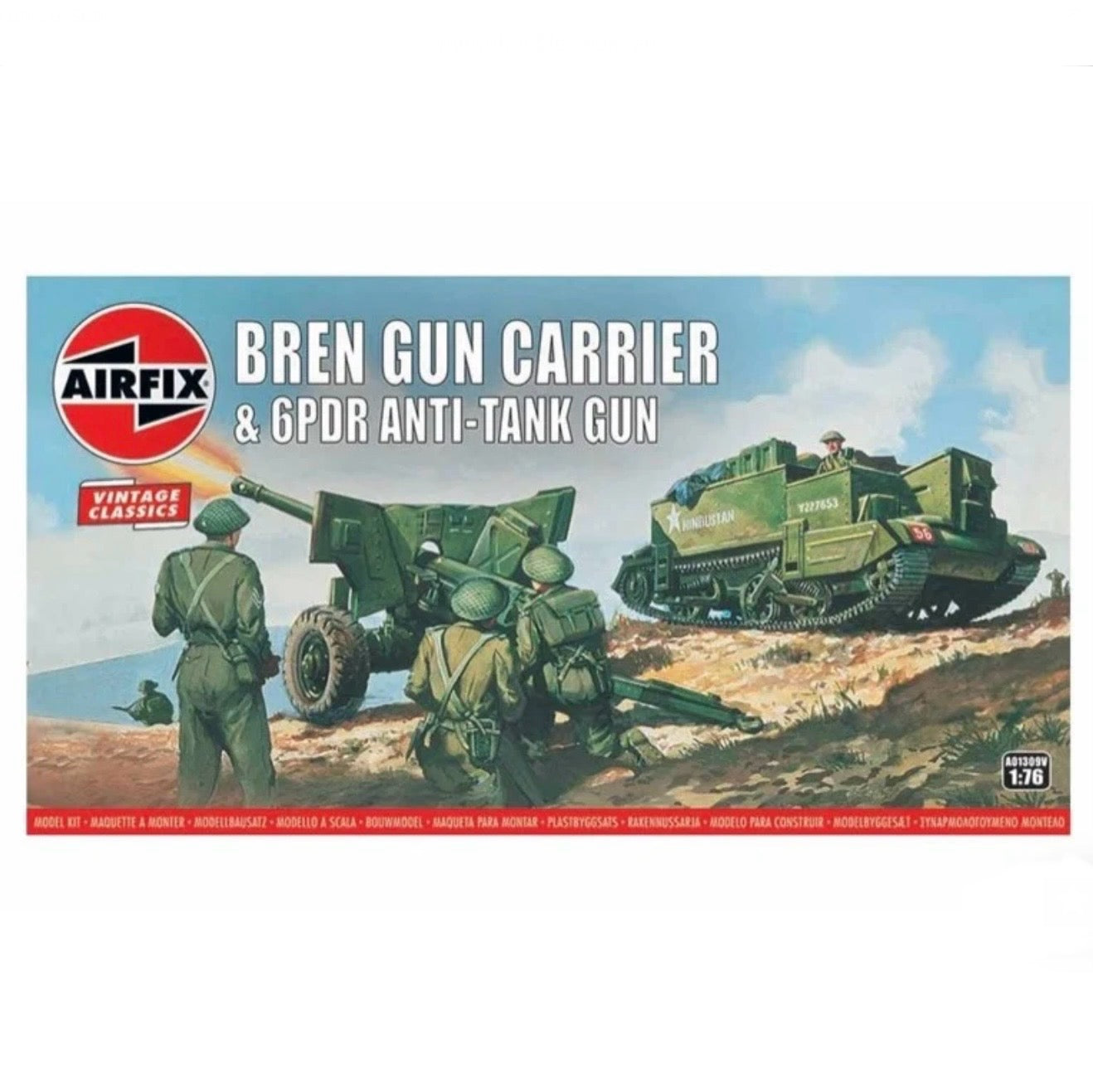 AIRFIX 1:76 BREN GUN CARRIER & 6PDR