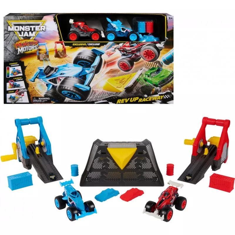 MONSTER JAM 1:64 MONSTER REV-UP RACEWAY