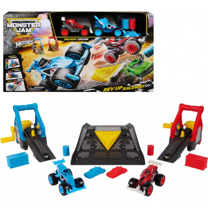 MONSTER JAM 1:64 MONSTER REV-UP RACEWAY