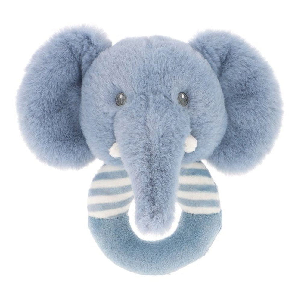 PLUSH KEELECO RING RATTLE ELEPHANT